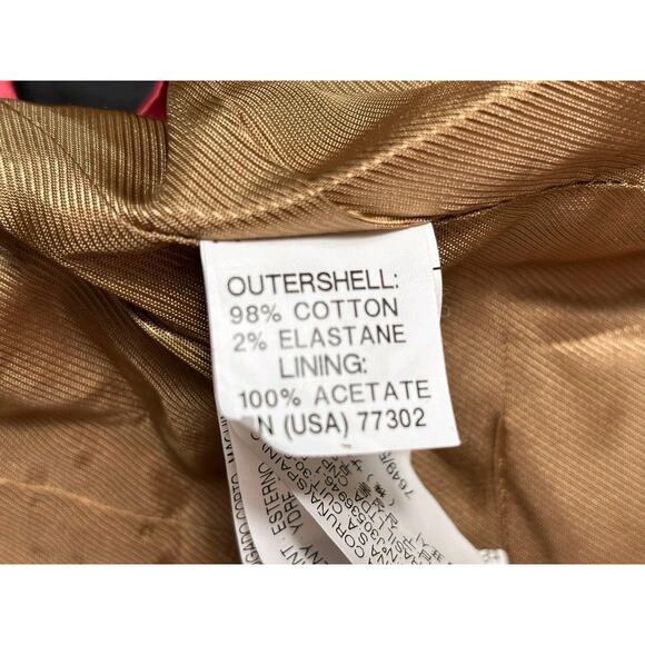 Zara Collection Blazer Womens Small Gold Metallic Tailored Jacket Evening - Picture 4 of 9